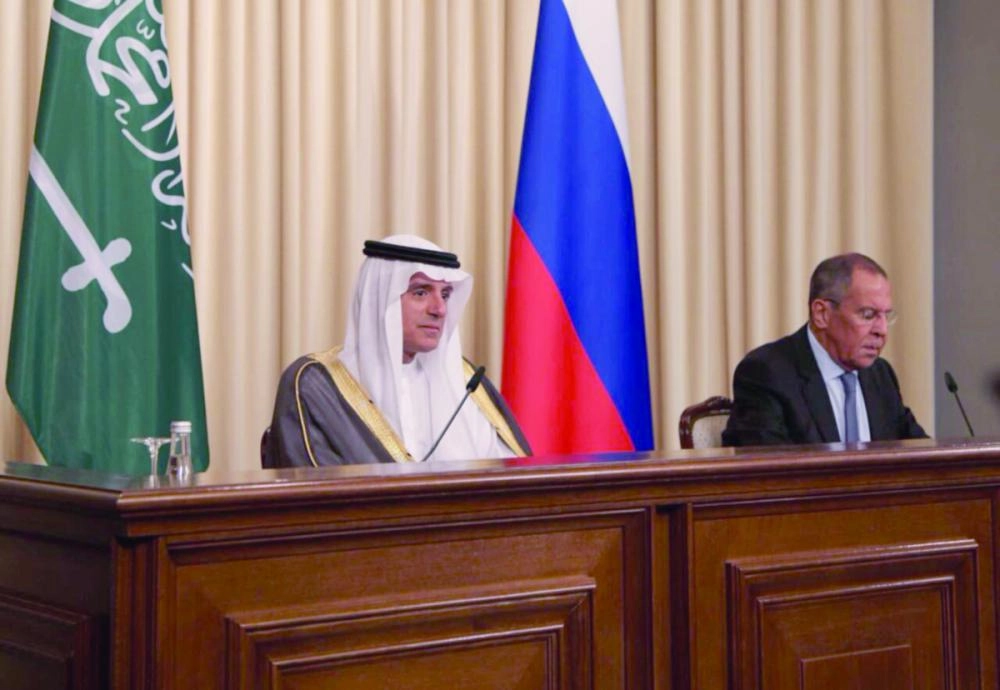 عادل الجبير خلال مباحثاته مع سيرغي لافروف (مكة)