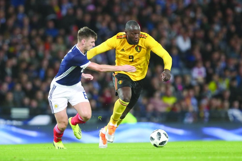 






لوكاكو خلال المباراة                                (د ب أ)