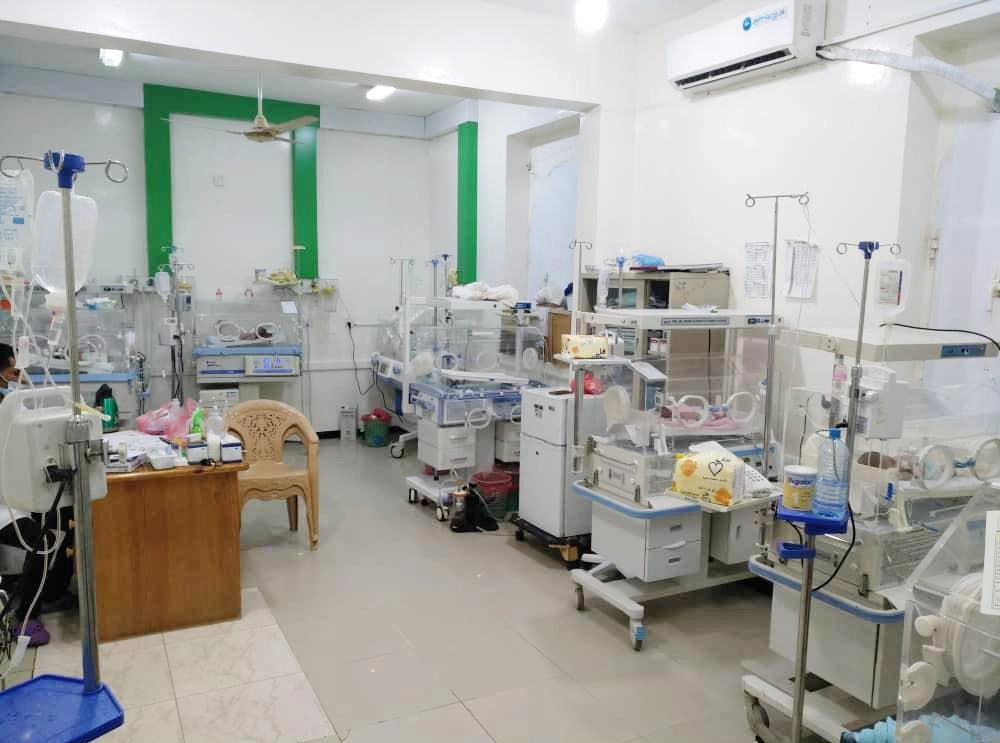 إحدى العيادات الطبية في المستشفى السعودي (واس)