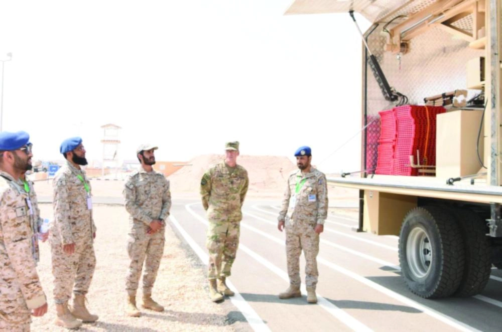 قادة عسكريون خلال التمرين        (واس)