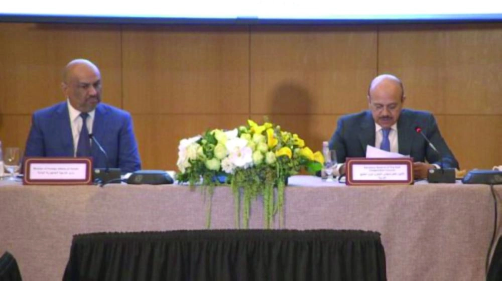 






اليماني والزياني خلال المؤتمر        (الخارجية اليمنية)