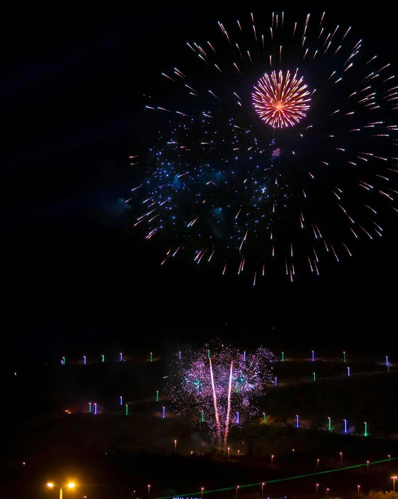 العاب نارية في الباحة