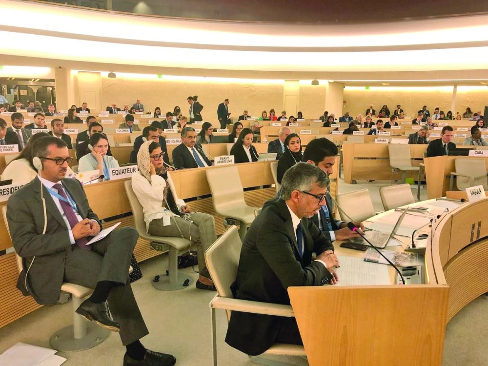 






الواصل ملقيا كلمة المملكة خلال الاجتماع                                                                                            (الأمم المتحدة)