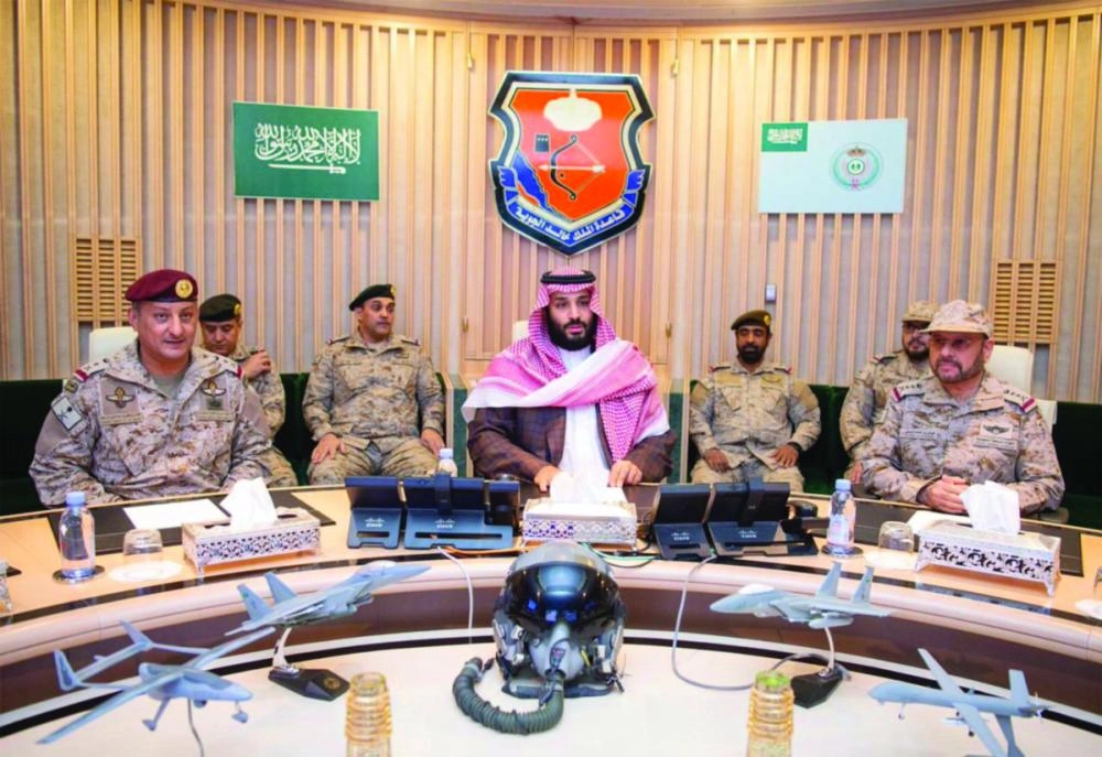 ولي العهد خلال الاجتماع (واس)