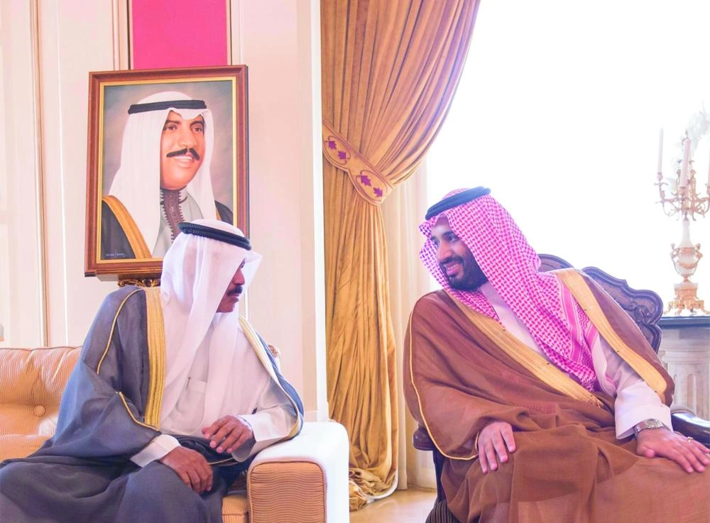 الأمير محمد بن سلمان في زيارة سابقة للكويت (واس)
