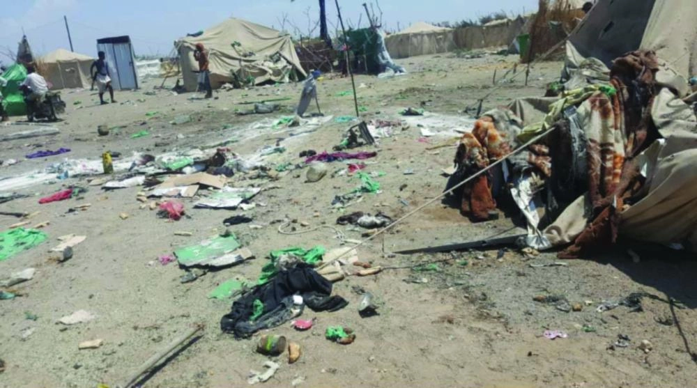 






من آثار قصف المخيم                                        (واس)