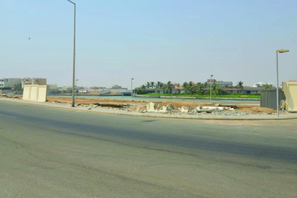 أزالة اسوار  الاحواش المخالفة 