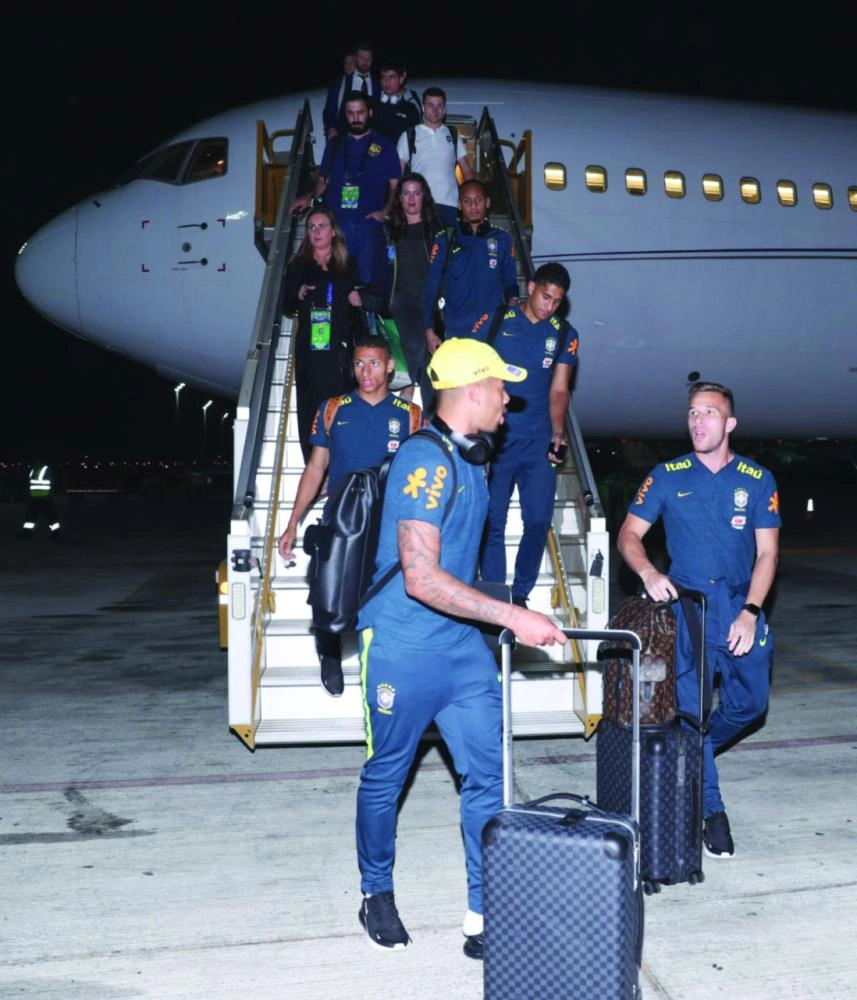 






وصول منتخب البرازيل إلى جدة