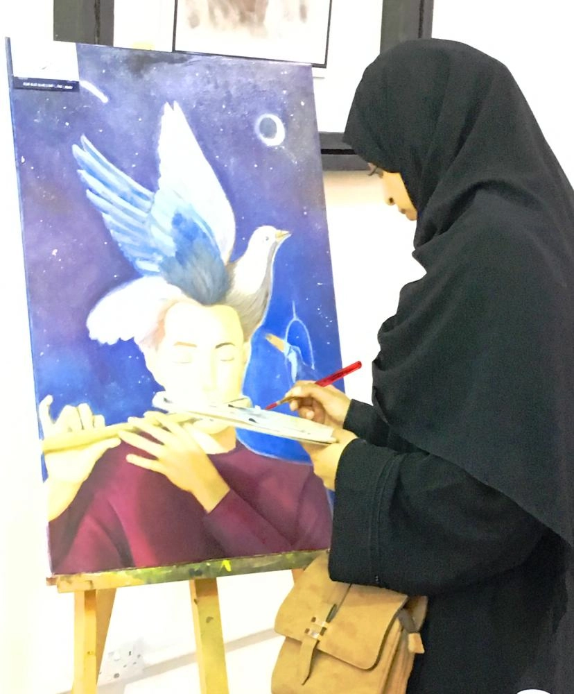 من أعمال إحدى الطالبات (مكة)