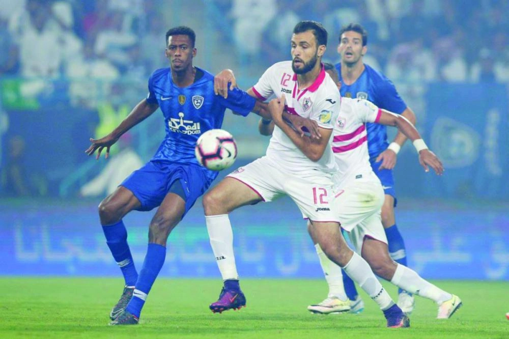 الهلال والزمالك في السوبر السعودي المصري بالرياض                                                                                 (الاتحاد السعودي)