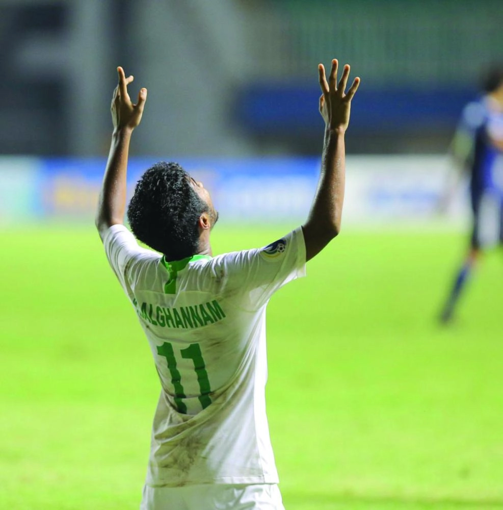 فرحة سعودية بالهدف الأول