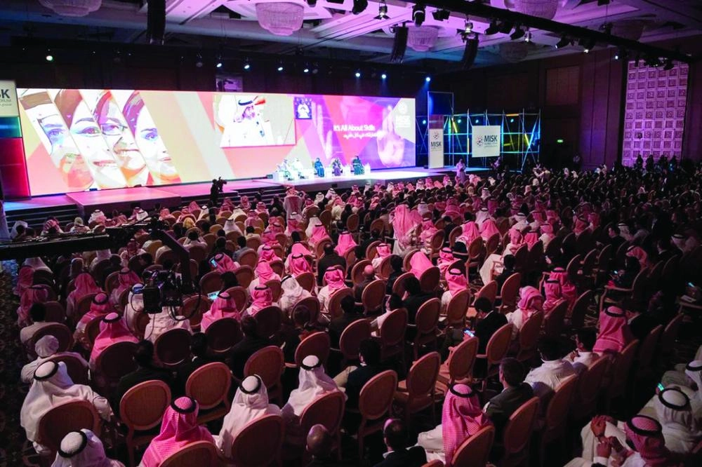 






من الحضور خلال جلسات منتدى مسك العالمي بالرياض أمس                                                                        (مكة)