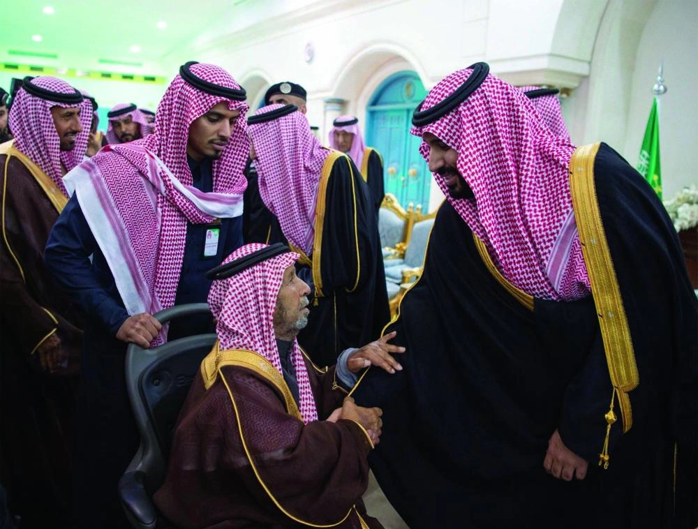 الأمير محمد بن سلمان خلال حفل أهالي الجوف  