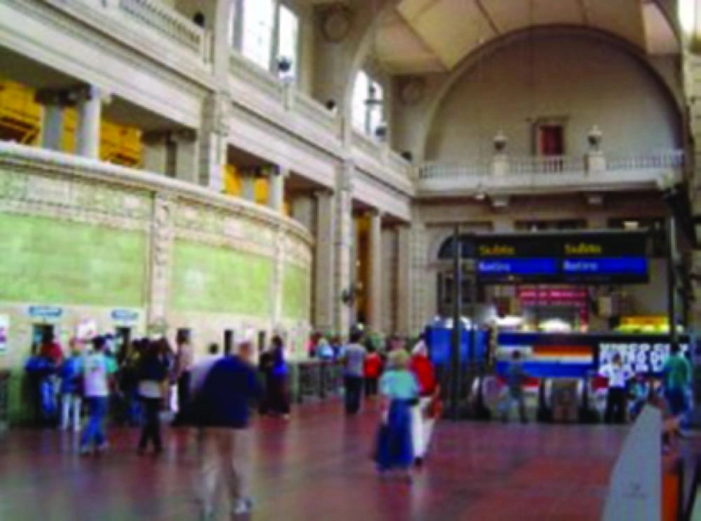 

في محطة الحافلات في بوينس آيرس