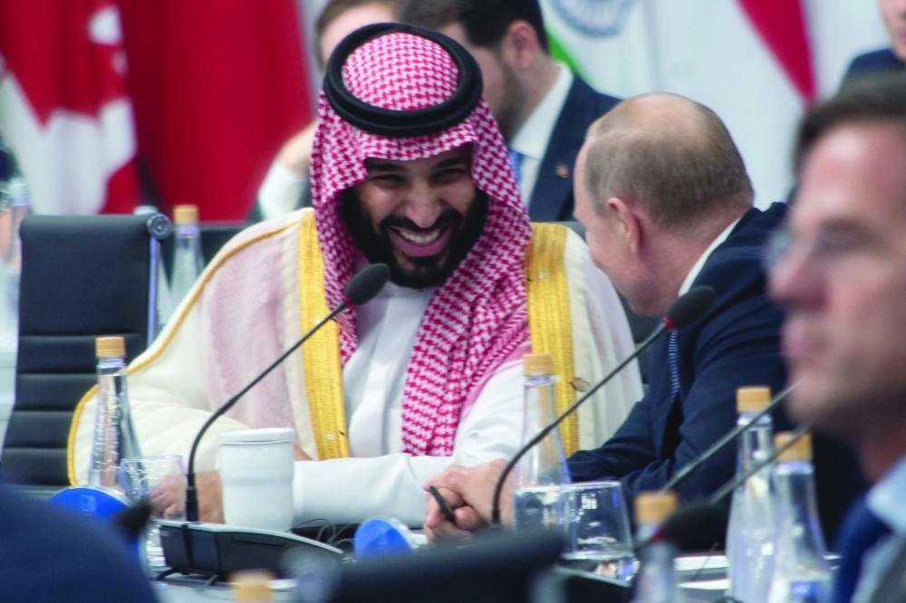 ولي العهد في حديث مع بوتين (د ب أ)