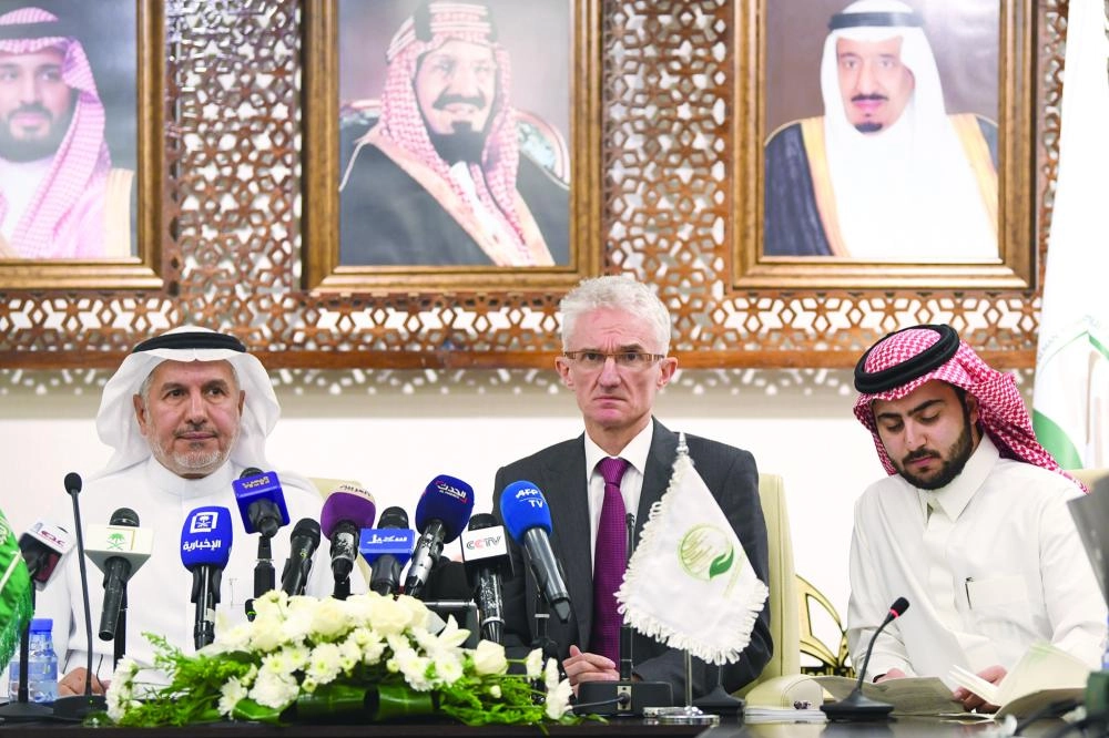 من المؤتمر في الرياض أمس  (مفلح الحبابي)