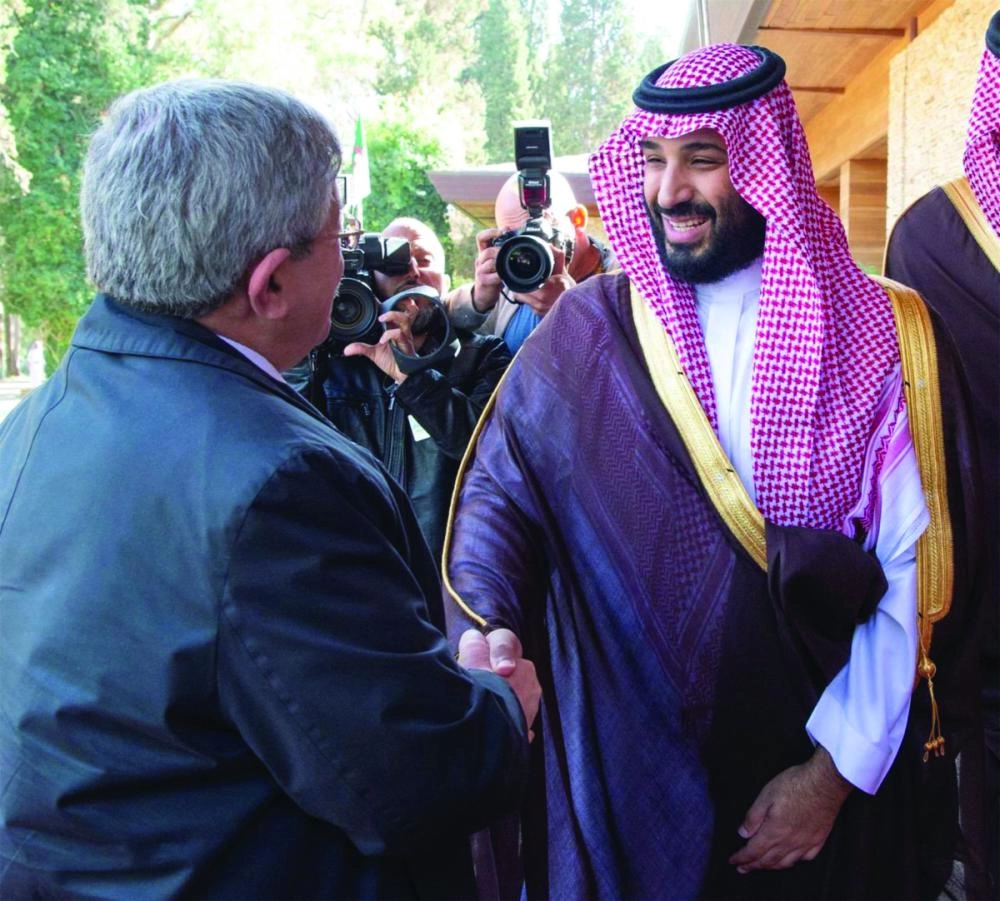 






ولي العهد والوزير الأول الجزائري لدى لقائهما أمس في الجزائر                                         (واس)