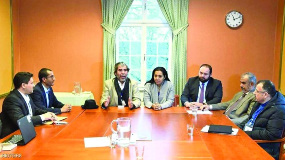 



وفدا المفاوضات في السويد                                                                      (تويتر)