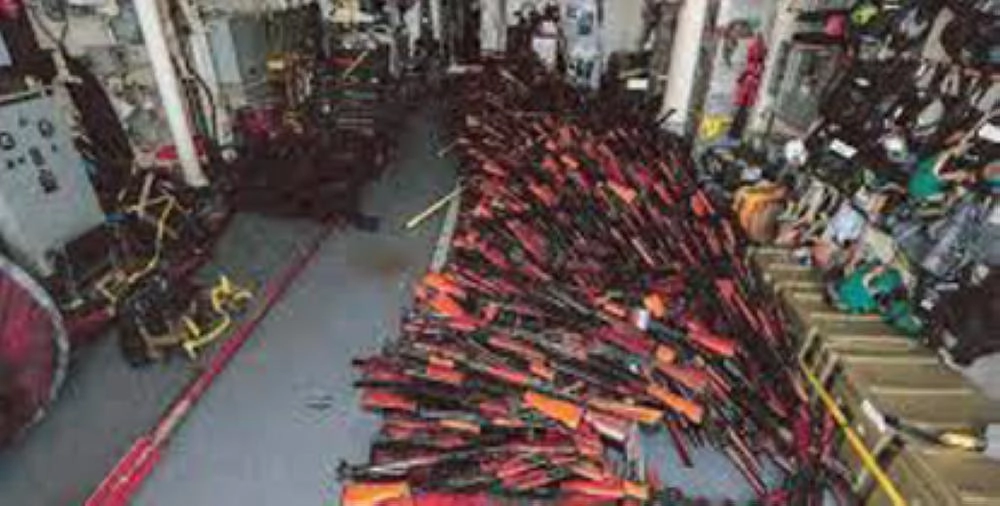 من الأسلحة الإيرانية للحوثيين تم ضبطها في وقت سابق(مكة)