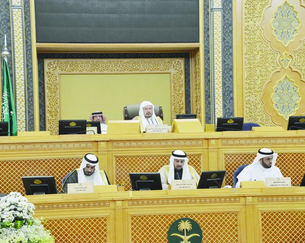 جانب من جلسات مجلس الشوري في وقت سابق (واس)