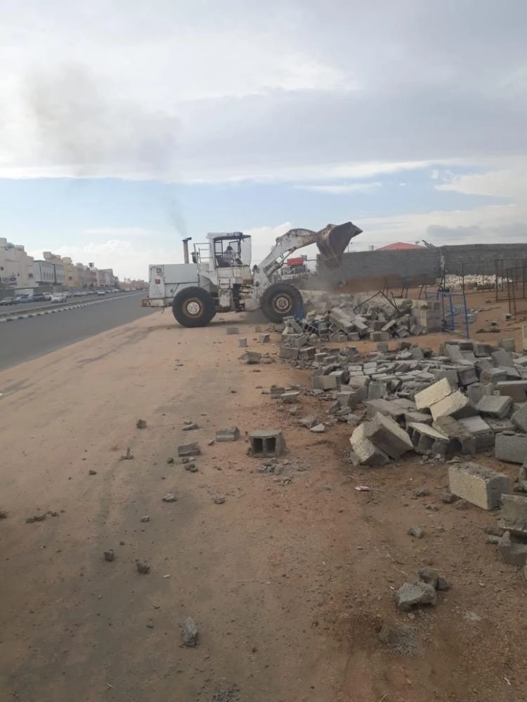 إزالة تعديات شمال الطائف (مكة)