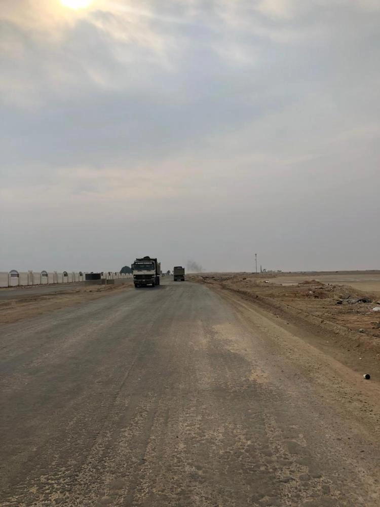 من أعمال صيانة الجسر (مكة)