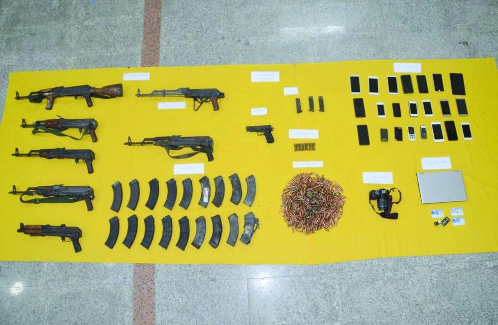 الأسلحة المضبوطة في العملية الأمنية (واس)