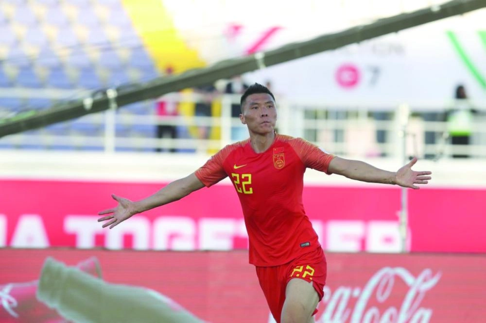 فرحة صينية خلال الجولة الأولى (إعلامي أمم آسيا)