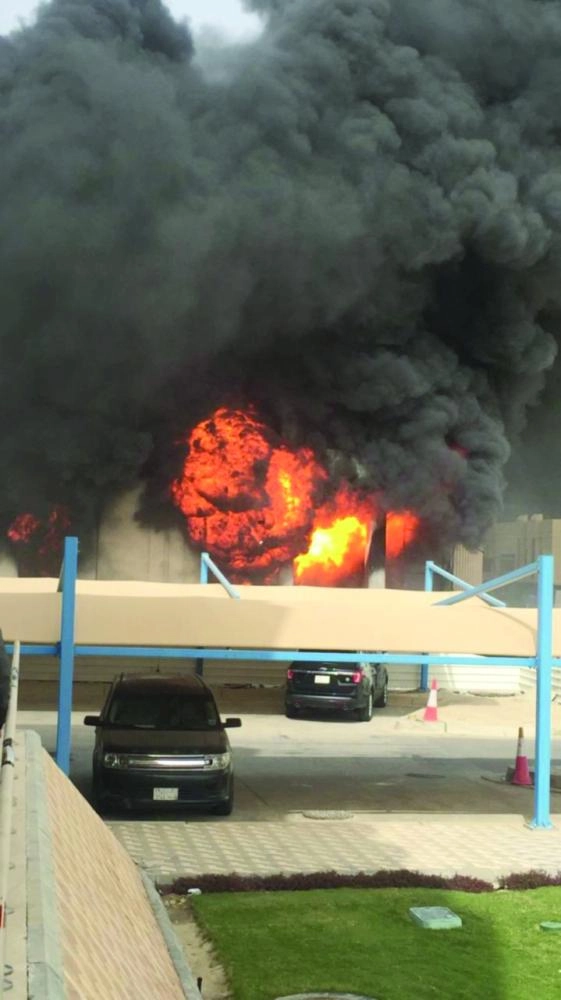 جانب من الحريق (مكة)