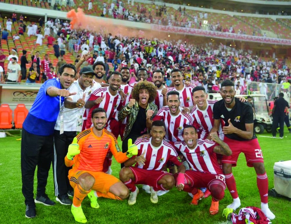 فرحة الوحدة بالتأهل على حساب الأهلي (اعلامي الوحدة)