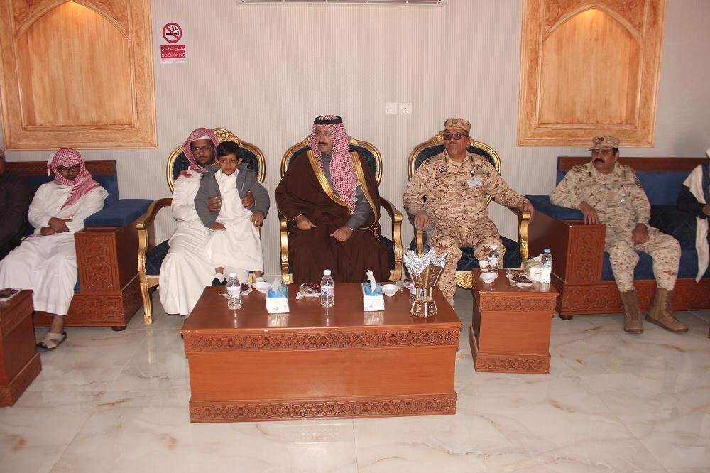 الأمير بدر في عزاء الشهيد الغامدي