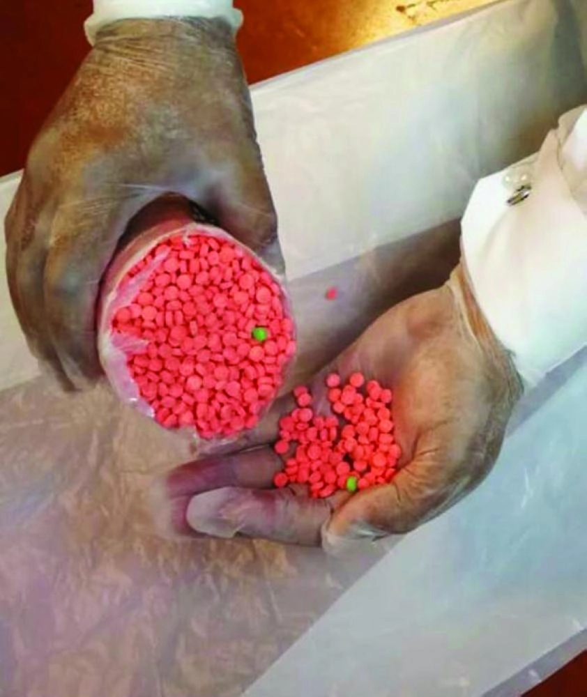 من عملية ضبط الحبوب المحظورة                  (واس)