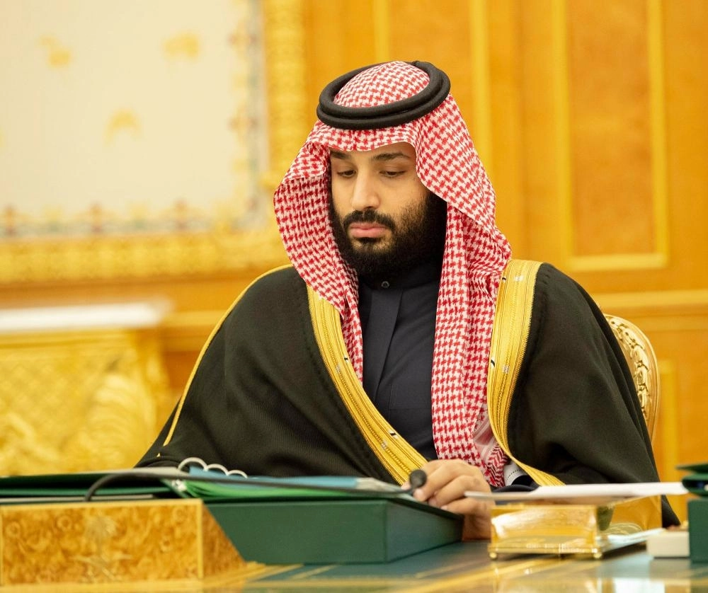 الأمير محمد بن سلمان خلال الجلسة 