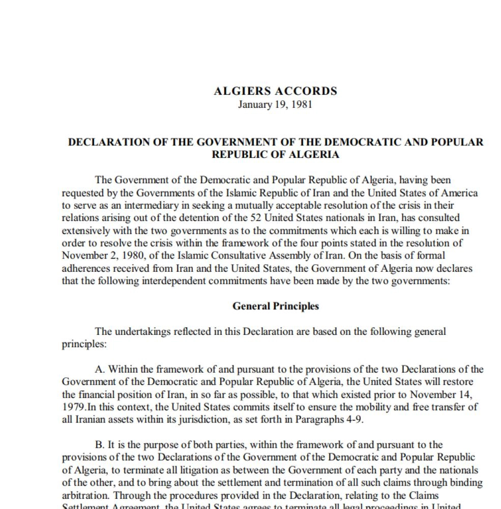 






اتفاقية الجزائر بشأن الرهائن