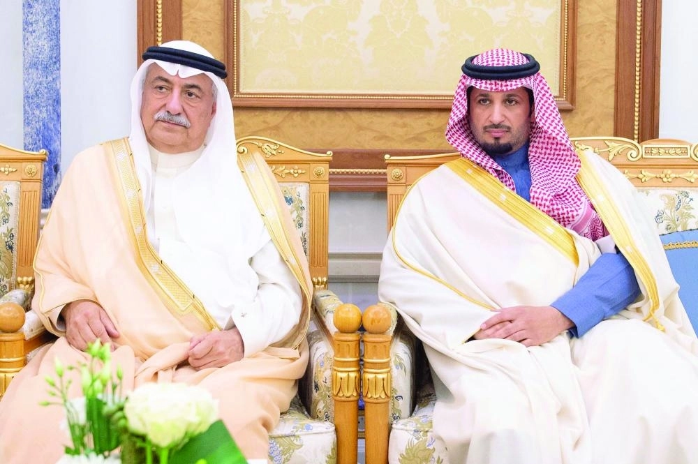 إبراهيم العساف وتميم السالم خلال اللقاء