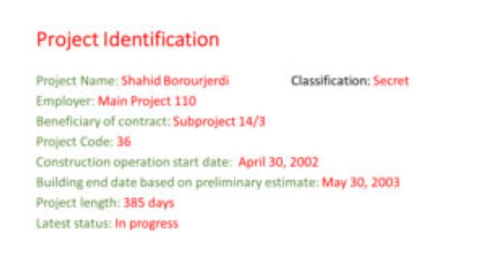 وثيقة إيرانية تقدم تفاصيل إضافية عن مشروع شاهيد بوروجيردي