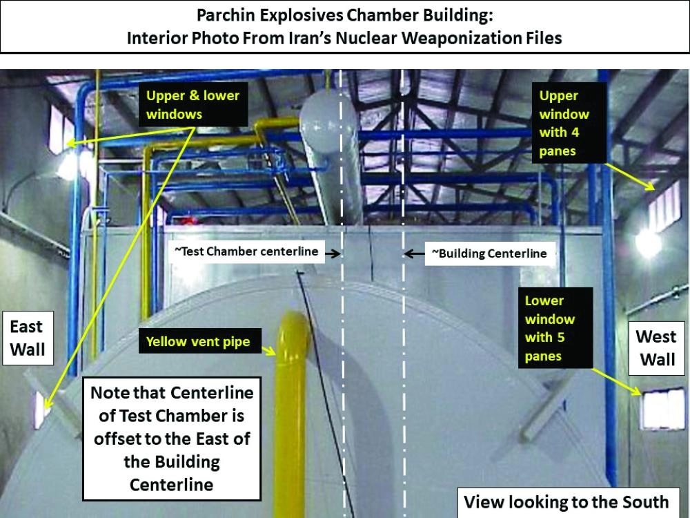 جانب من غرفة المتفجرات في بارشين (معهد العلوم والأمن الدولي)