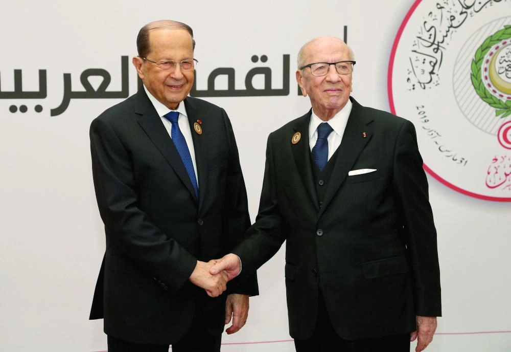 الرئيسان التونسي واللبناني