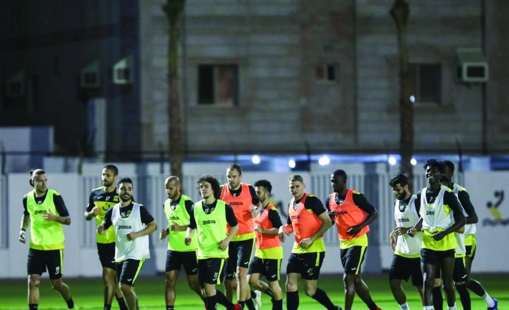 جانب من تدريب الاتحاد (إعلامي الاتحاد)