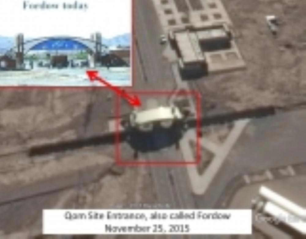 صورة علوية لمدخل قم (معهد العلوم والأمن الدولي)