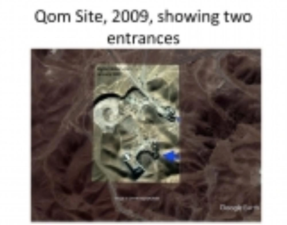 مداخل النفق بمصنع تخصيب قم تحت الأرض (معهد العلوم والأمن الدولي)