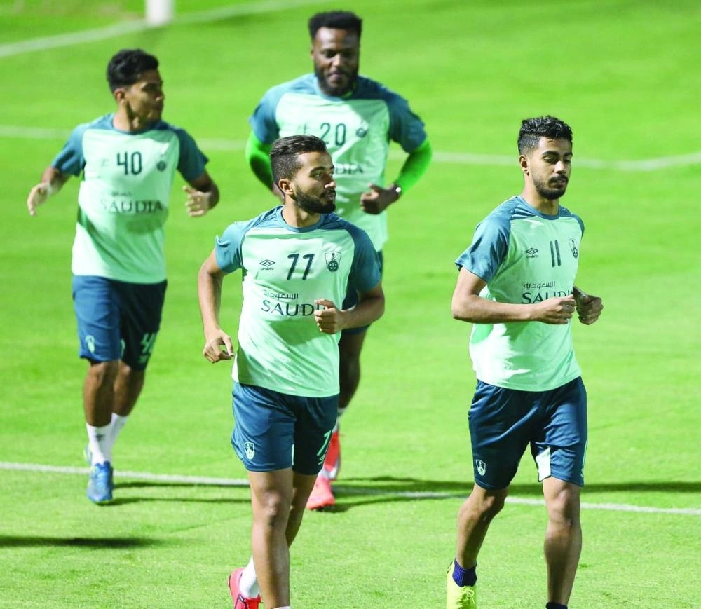 جانب من تدريب الأهلي (إعلامي الأهلي)