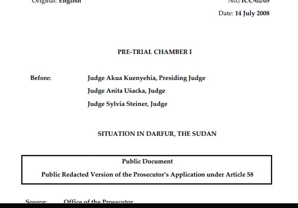 






وثائق المحكمة الدولية