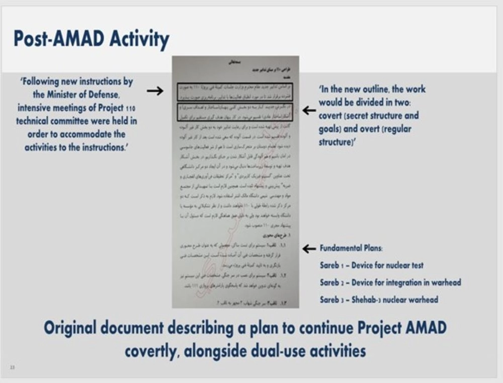 






وثيقة إيرانية تحدد الخطوط العريضة لتقسيم المشروع 110