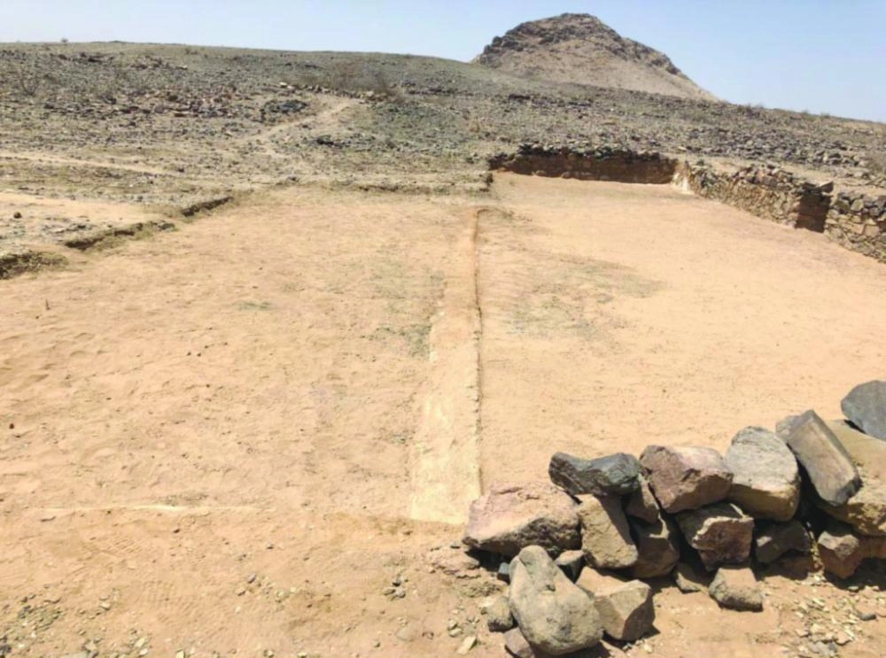 (مكة)                                                                   موقع المسجد المكتشف          