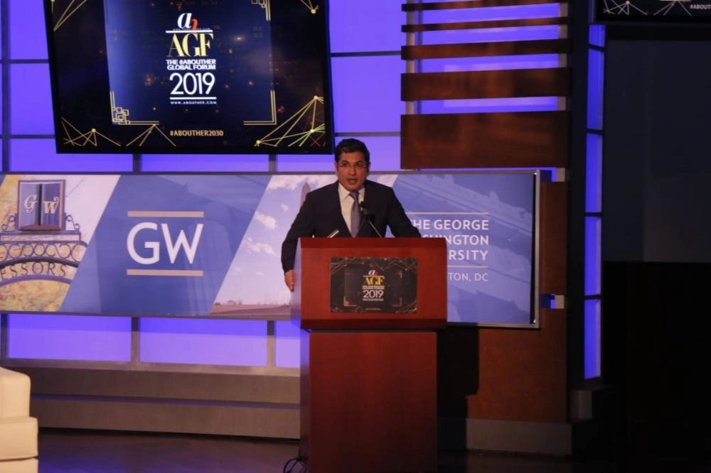  (مكة)                                                                         محمد الحارثي متحدثا خلال المنتدى 