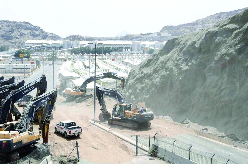 أحد المشاريع في المشاعر المقدسة                                                      (مكة)