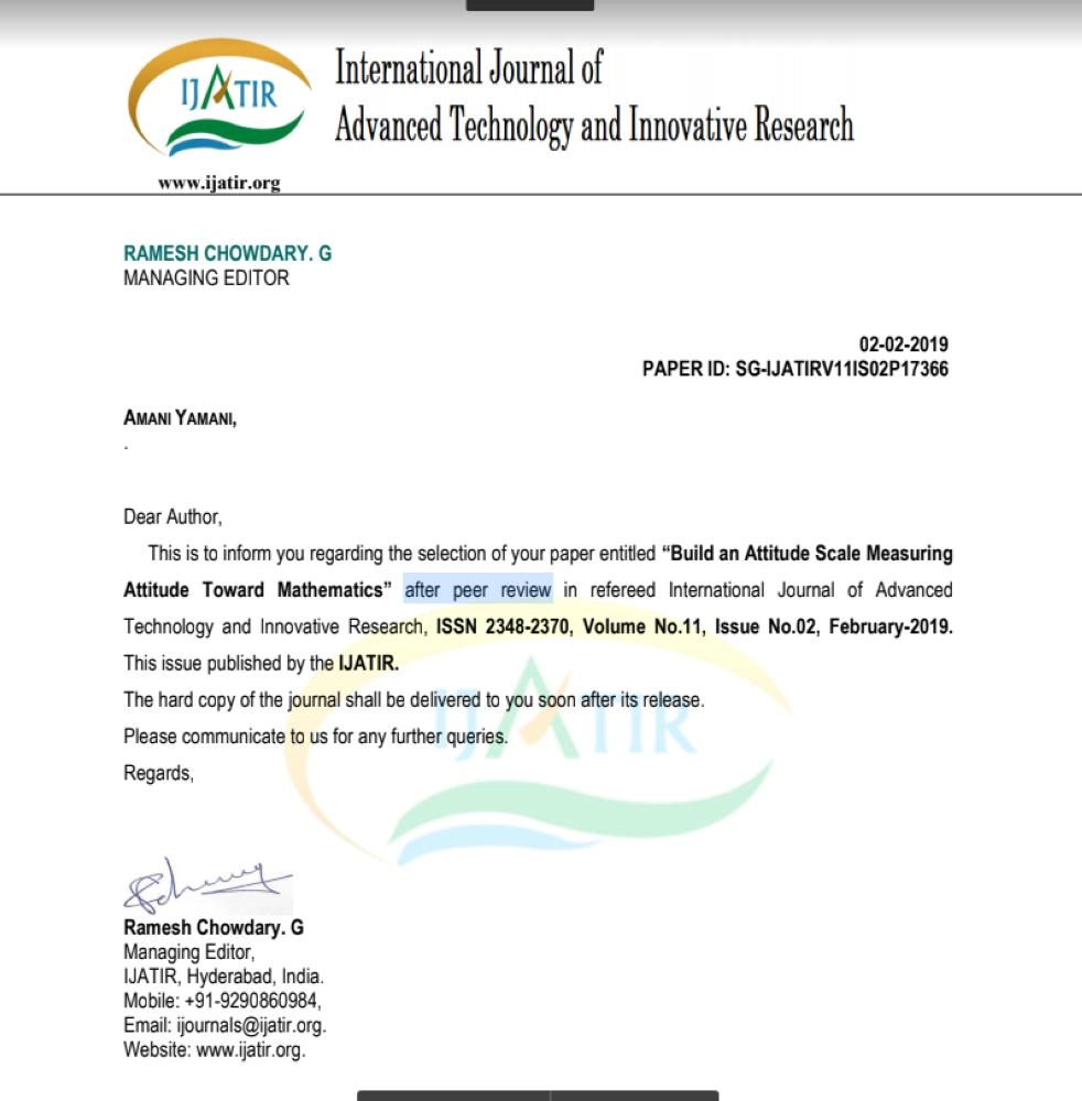 خطاب قبول البحث الأول