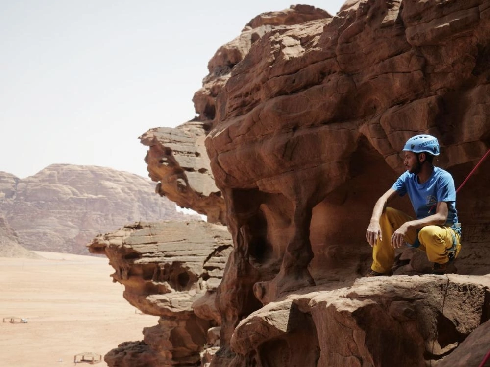  أحد المشاركين في عرض الرياضات الجريئة