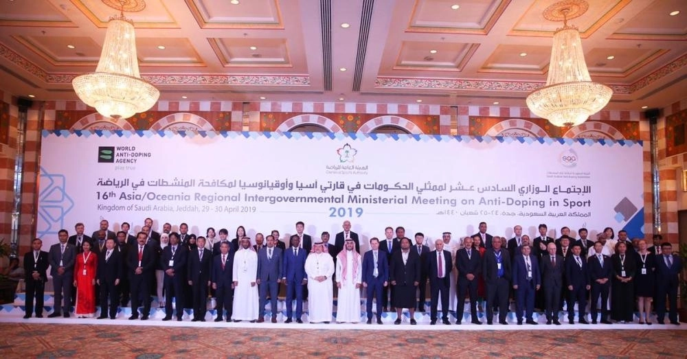 جانب من حضور الاجتماع أمس في جدة (هيئة الرياضة)